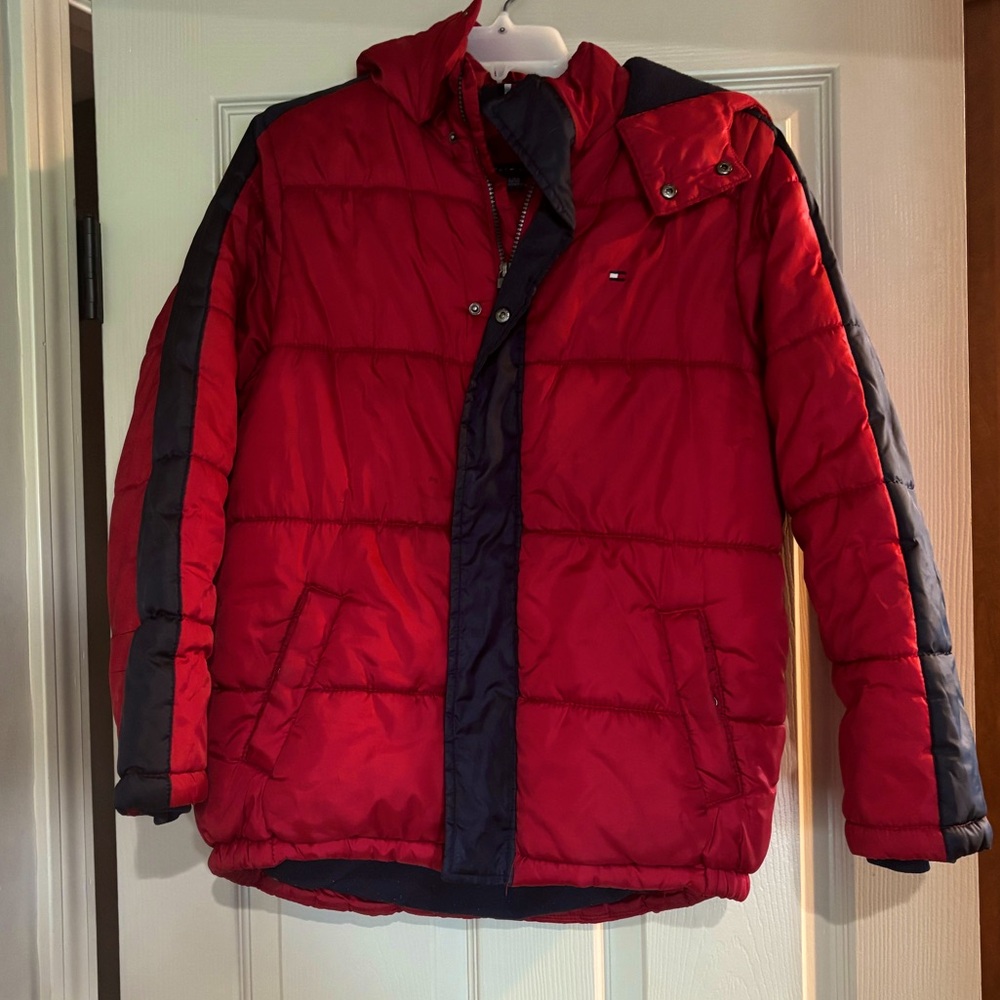Tommy Hilfiger Red Puffer Coat